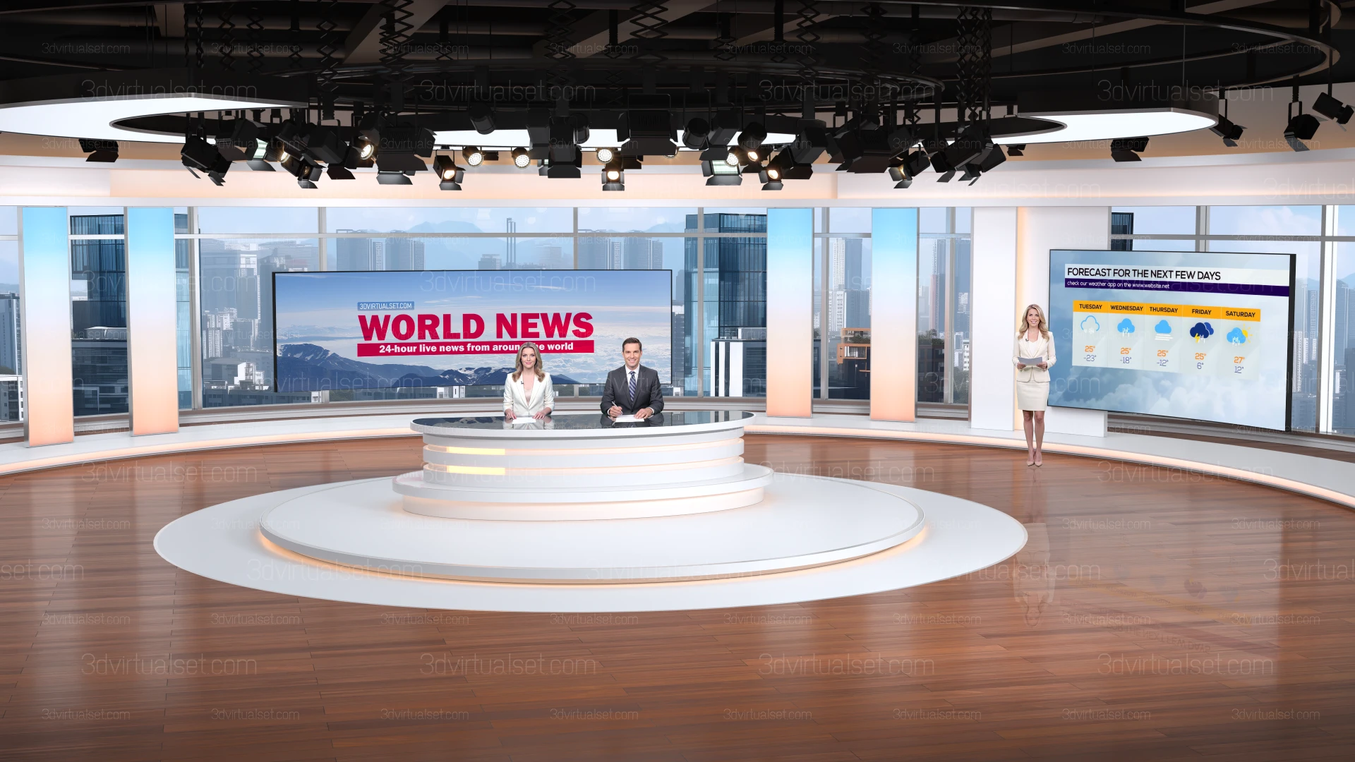 Virtual Set 140 For TriCaster Shot 1-4